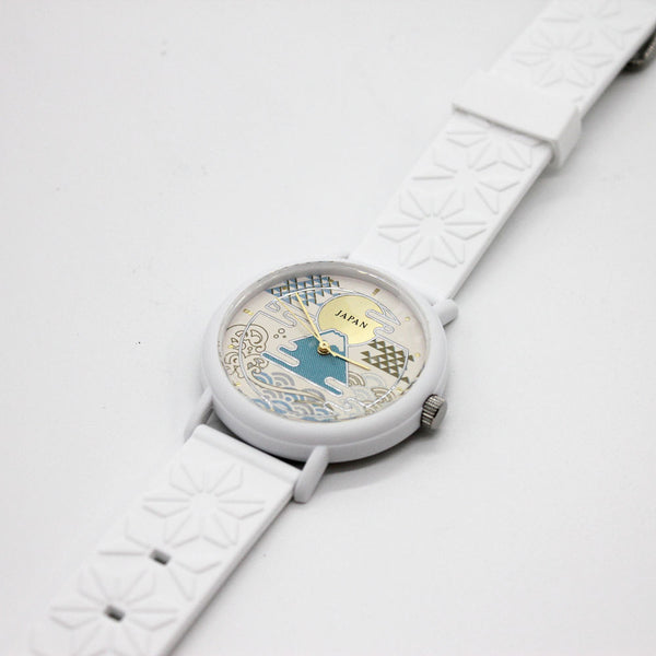 Kaoru Watch Japanese Fragrance Watch - Mt. Fuji White (Hinoki