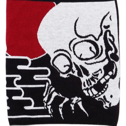 JZZKAYA7JKP2310 : Kaya Japanese Haramaki Stomach/Body Warmer Belt Gashadokuro / Skull Design L Size