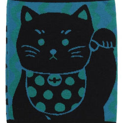 JZZKAYA7JKP3364 : Kaya Japanese Haramaki Stomach/Body Warmer Belt Modern Beckoning Cat Design L Size