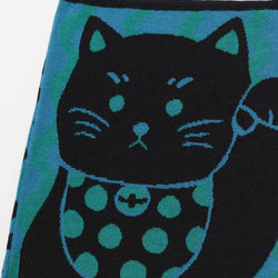 JZZKAYA7JKP3364 : Kaya Japanese Haramaki Stomach/Body Warmer Belt Modern Beckoning Cat Design L Size