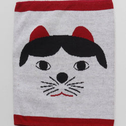 JZZKAYA7JKP4348 : Kaya Japanese Haramaki Stomach/Body Warmer Belt Hachiware Cat (Bicolored Cat) Design M Size