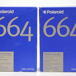 C2505 : [New] Polaroid 664 B&W Black & White Instant Pack Film (2 Packs) Type 100 Expired 2004