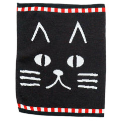 JZZKAYA7JKP8332 : Kaya Japanese Haramaki Stomach/Body Warmer Belt Black Cat Design M Size