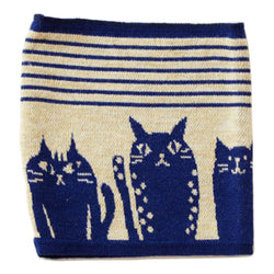 JZZKAYA7JKP4305-SHIMA : Kaya Japanese Haramaki Stomach/Body Warmer Belt Stripe/Cat Design Kids Size