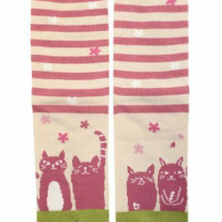 JZZKAYA7JKP5113 : Kaya Women's Cat and Cherry Blossoms Design Tabi Socks