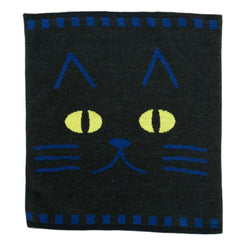 JZZKAYA7JKP8333 : Kaya Japanese Haramaki Stomach/Body Warmer Belt Black Cat Design L Size