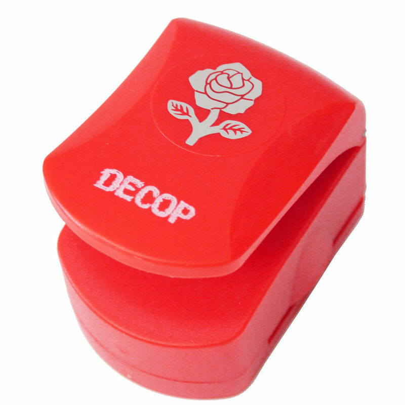 DECOP Embossed Craft Punch 32mm (1.25inch) Elegant Rose | Big Fish J ...