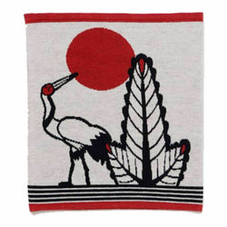 JZZKAYA7JKP0330 : Kaya Japanese Haramaki Stomach/Body Warmer Belt Crane & Pine Tree Design L Size