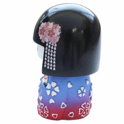 JZZNNFMKS-PP : Japanese Mai Kokeshi Doll Purple