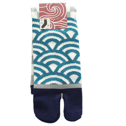 JZZKAYA7JKP8133 : Kaya Men's Seigaiha Ichimatsu Design Tabi Socks