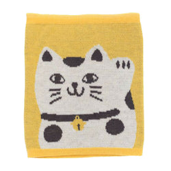 JZZKAYA7JKP4305-MANE : Kaya Japanese Haramaki Stomach/Body Warmer Belt Manekineko Design Kids Size