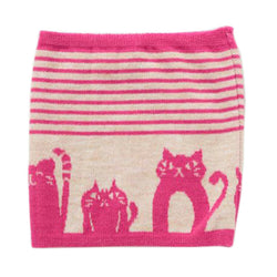 JZZKAYA7JKP9316 : Kaya Japanese Haramaki Stomach/Body Warmer Belt Stripe/Cat Design Kids Size