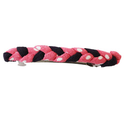 JZZSUGI235-A : Japanese Kyoto Chirimen String Barette Hair Clip/Clasp (Pink)