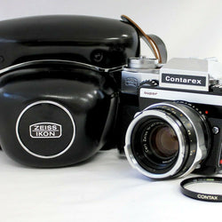 C2034 : [N. Mint] Zeiss Ikon Contarex Super with Planar 50mm F/2 & Case/Strap from Japan