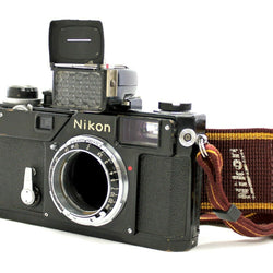 C1665 : [Exc++++] Nikon S3 Olympic Black Camera Body 1965 S/N 632* with Meter from Japan