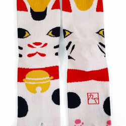 JZZKAYA7JKP2112 : Kaya Women's Manekineko (Beckoning Cat) Design Tabi Socks