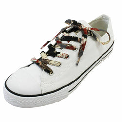 JZZCOCO2300-276 : Japanese Chirimen Shoelaces for Sneakers 117cm 46inch (Black Dragon)