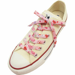 JZZCOCO2300-202 : Japanese Chirimen Shoelaces for Sneakers 117cm 46inch (Pink)