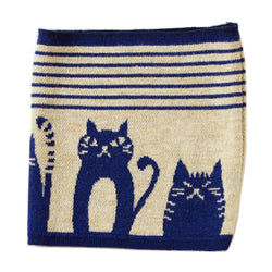 JZZKAYA7JKP4305-SHIMA : Kaya Japanese Haramaki Stomach/Body Warmer Belt Stripe/Cat Design Kids Size