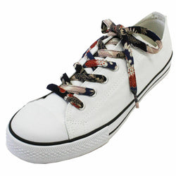JZZCOCO2300-278 : Japanese Chirimen Shoelaces for Sneakers 117cm 46inch (Blue Dragon)