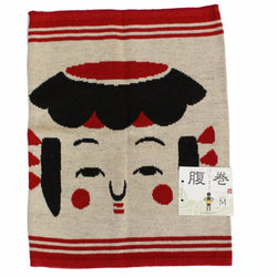 JZZKAYA7JKP5316 : Kaya Japanese Haramaki Stomach/Body Warmer Belt Kokeshi Doll Design M Size