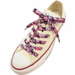 JZZCOCO2300-204 : Japanese Chirimen Shoelaces for Sneakers 117cm 46inch (Purple)