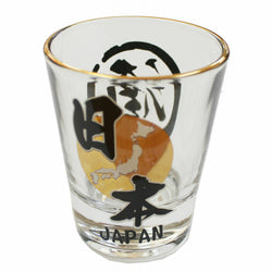 JZZFA303-424 : Collectible Shot Glass Japanese SAKE and JAPAN Design