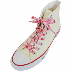 JZZCOCO2301-202 : Japanese Chirimen Shoelaces for Sneakers 128cm 50inch (Pink)