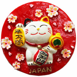 JZZFA303-380 : Japanese Manekineko (Beckoning Cat) Design Magnet