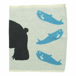 JZZKAYA7JKP5327 : Kaya Japanese Haramaki Stomach/Body Warmer Bear and Salmon Design L Size