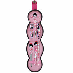 JZZFA303-514 : Nail Clipper Set in Japanese Kokeshi Doll Case