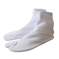 JZZIWAMIZ115-S : Toray Non Iron Adult Japanese Kimono Tabi Socks with 5 Kohaze Clasps White S