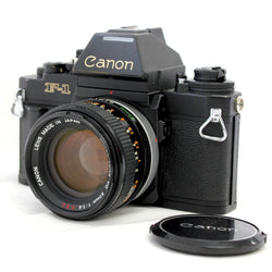 C2417 : [CLA'd] Canon New F-1 AE Finder 35mm SLR Film Camera with FD 50mm F/1.4 S.S.C. Lens