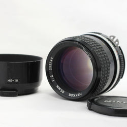 C2423 : Nikon Ai Nikkor 85mm F/2 MF Telephoto Portrait Lens with Hood HS-10