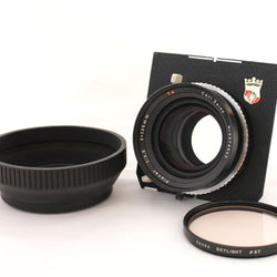 C2459 : Carl Zeiss Planar 135mm F/3.5 T* 4x5 Lens Compur 1 Shutter w/ Wista Linhof Board