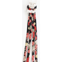 JZZCOCO2301-101 : Japanese Chirimen Shoelaces for Sneakers 128cm 50inch (Black)