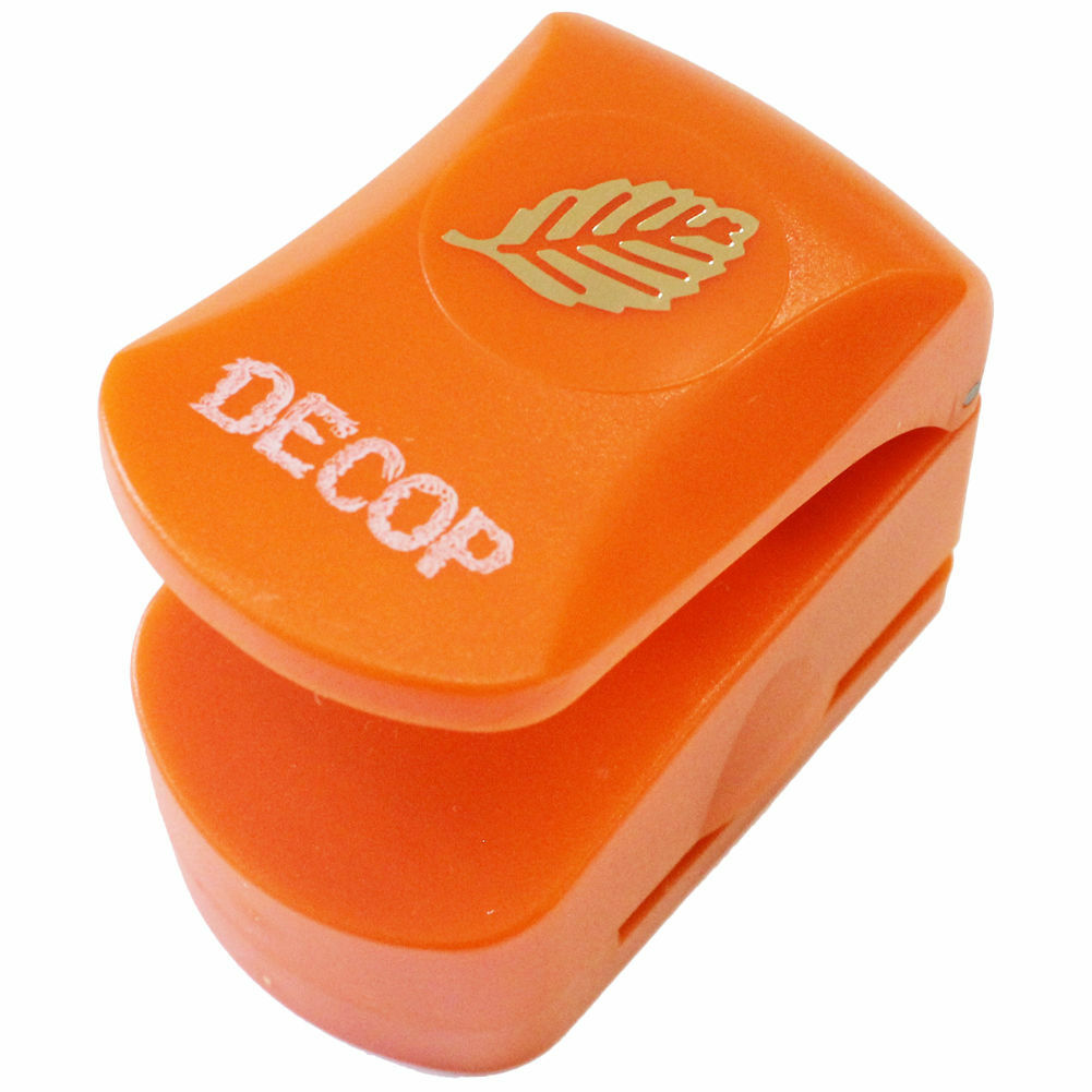 DECOP Embossed Craft Punch 25mm (1inch) Leaf Small - Big Fish J-Shop