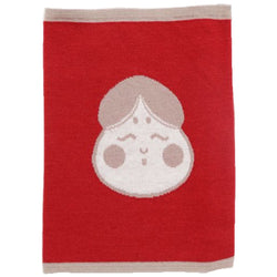 JZZKAYA7JKP0326 :  Kaya Japanese Haramaki Stomach/Body Warmer Belt Ofuku Japanese Happy Woman Face Design M Size