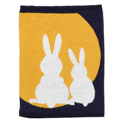 JZZKAYA7JKP1303 : Kaya Japanese Haramaki Stomach/Body Warmer Belt Moon and Rabit Design M Size