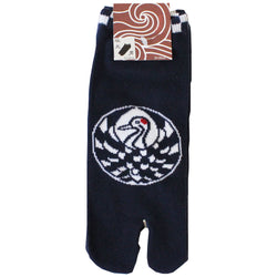 JZZKAYA7JKP8216 :  Kaya Men's Crane Design Short Length Tabi Socks