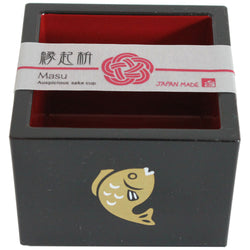 JZZKAYA7PIP7305 : Japanese Masu Sake Cup Tai (Sea Bream) Design