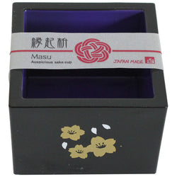 JZZKAYA7PIP7312 : Japanese Masu Sake Cup Sakura Cherry Blossoms Design