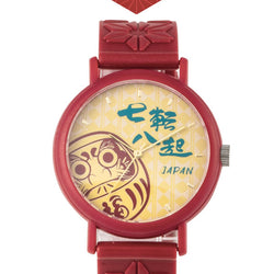 JZZMZKAORU002DT : Kaoru Watch Japanese Fragrance Watch - Daruma (Tsubaki)