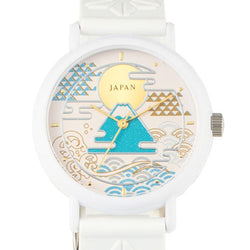 JZZMZKAORU002FH :  Kaoru Watch Japanese Fragrance Watch - Mt. Fuji White (Hinoki)