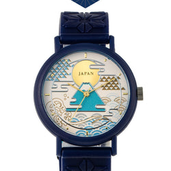 JZZMZKAORU002FJ : Kaoru Watch Japanese Fragrance Watch - Mt. Fuji Navy (Incense)