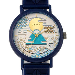 JZZMZKAORU002FJ : Kaoru Watch Japanese Fragrance Watch - Mt. Fuji Navy (Incense)