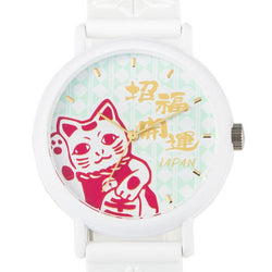 JZZMZKAORU002MH : Kaoru Watch Japanese Fragrance Watch - Manekineko (Hinoki)