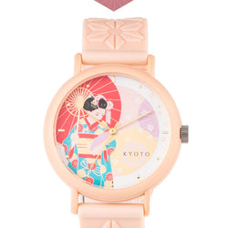 JZZMZKAORU002MS : Kaoru Watch Japanese Fragrance Watch - Kyoto Maiko Pink (Sakura)