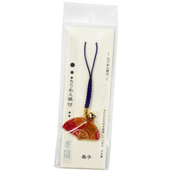 JZZNNFATK-SS : Japanese Chirimen Netsuke Charm Sensu Handheld Fan Design for Smartphone & Bag