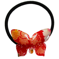 JZZNNFCPCH : Japanese Chirimen Made Butterfly Design Hair Accessory Elastic Hair Band